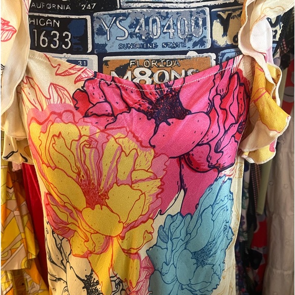 Ruffled Floral Maxi Dress - Picture 8 of 16